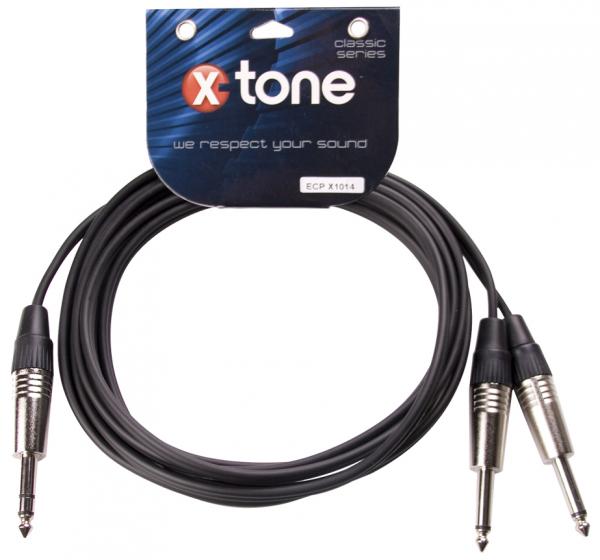 Câble X-tone X1014 Jack / 2x Jack M - 3m