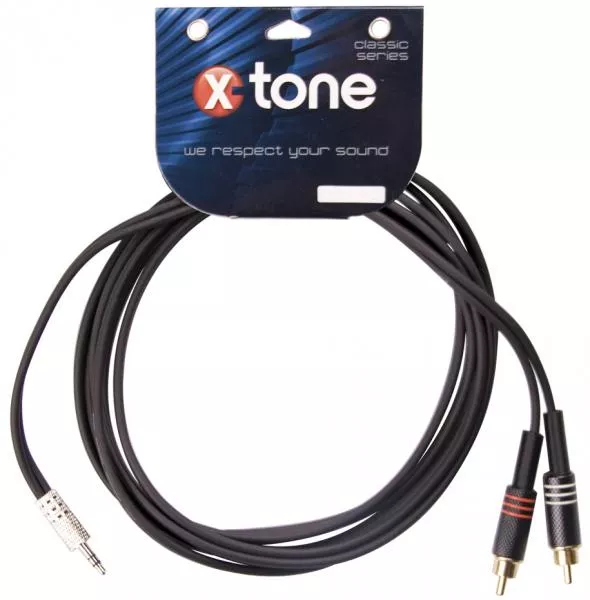 Câble X-tone X1015-3M - Jack(M) 3,5 Stereo / 2 RCA(M)