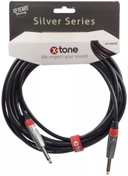 Câble X-tone X2002-6M - Jack(M) 6,35 mono / Jack(M) 6,35 mono SILVER SERIES