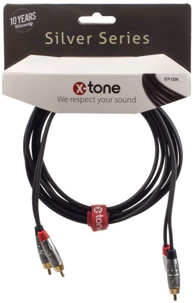 Câble X-tone X2006-1.5M - 2 RCA(M) / 2 RCA(M)