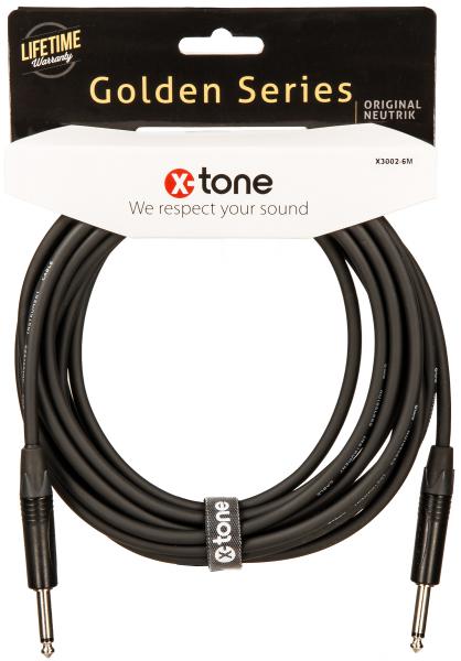 X3001-3M - XLR(M) / XLR(F) Golden Series Câble X-tone