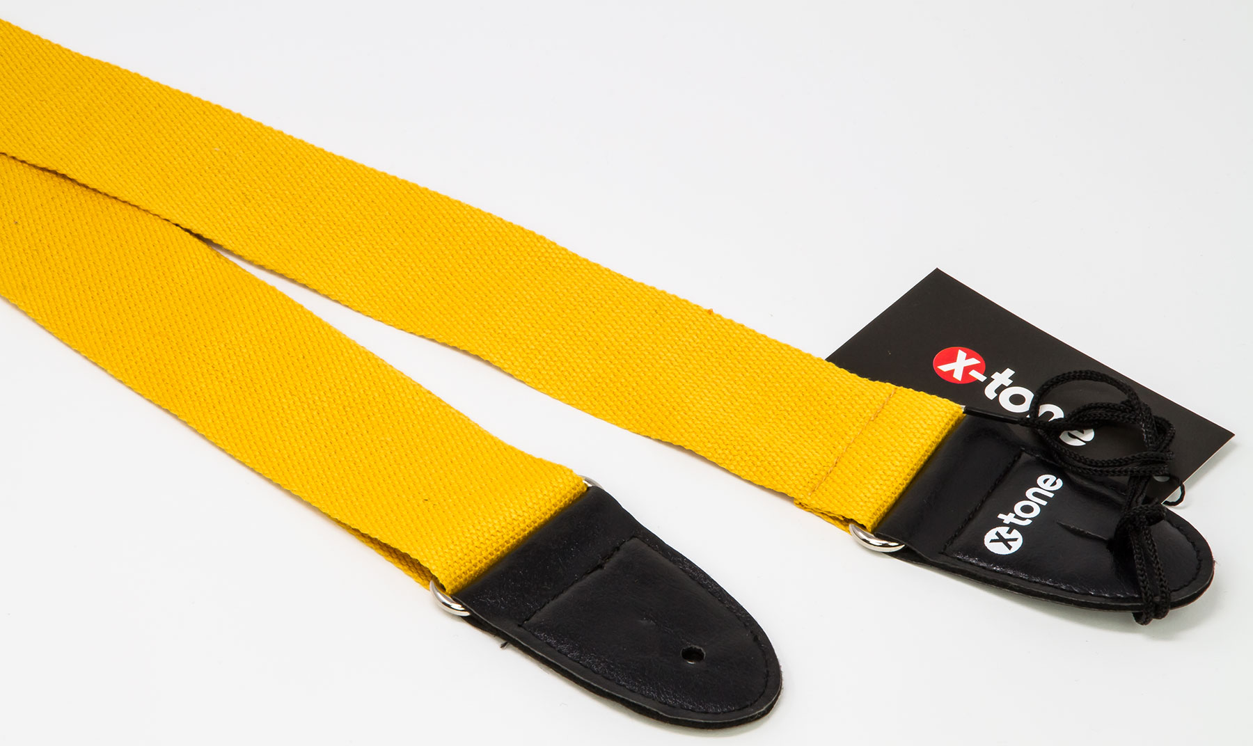 X-tone Xg 3110 Cotton Metal Buckle Guitar Strap Yellow - Sangle Courroie - Variation 1