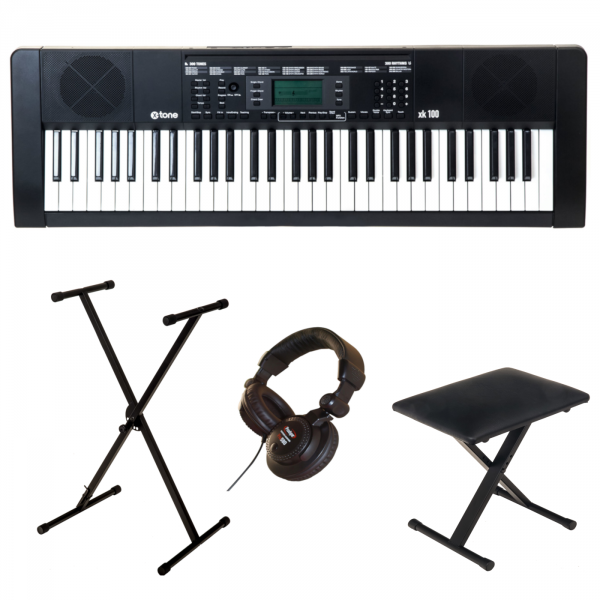 Pack clavier X-tone XK100 + stand + siège + casque PRO580