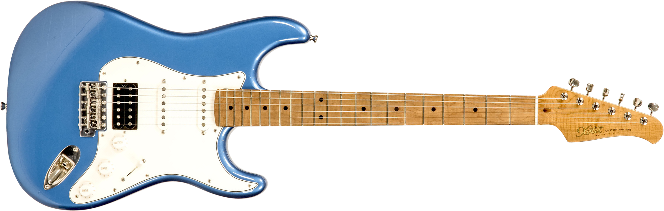 Xotic Xscpro-2 California Class Hss Mn - Light Aging Lake Placid Blue - Guitare Électrique Forme Str - Main picture