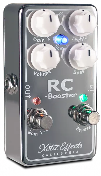 Pédale volume / boost. / expression Xotic RC-Booster V2 pour guitare