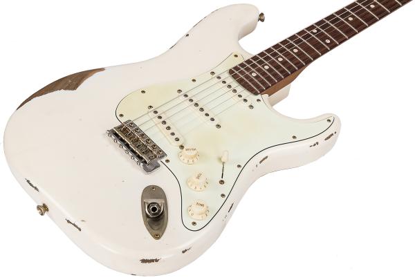 Guitare électrique solid body Xotic California Classic XSC-1 Alder #1624R - heavy aging vintage white