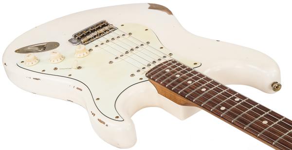 Guitare électrique solid body Xotic California Classic XSC-1 Alder #1624R - heavy aging vintage white