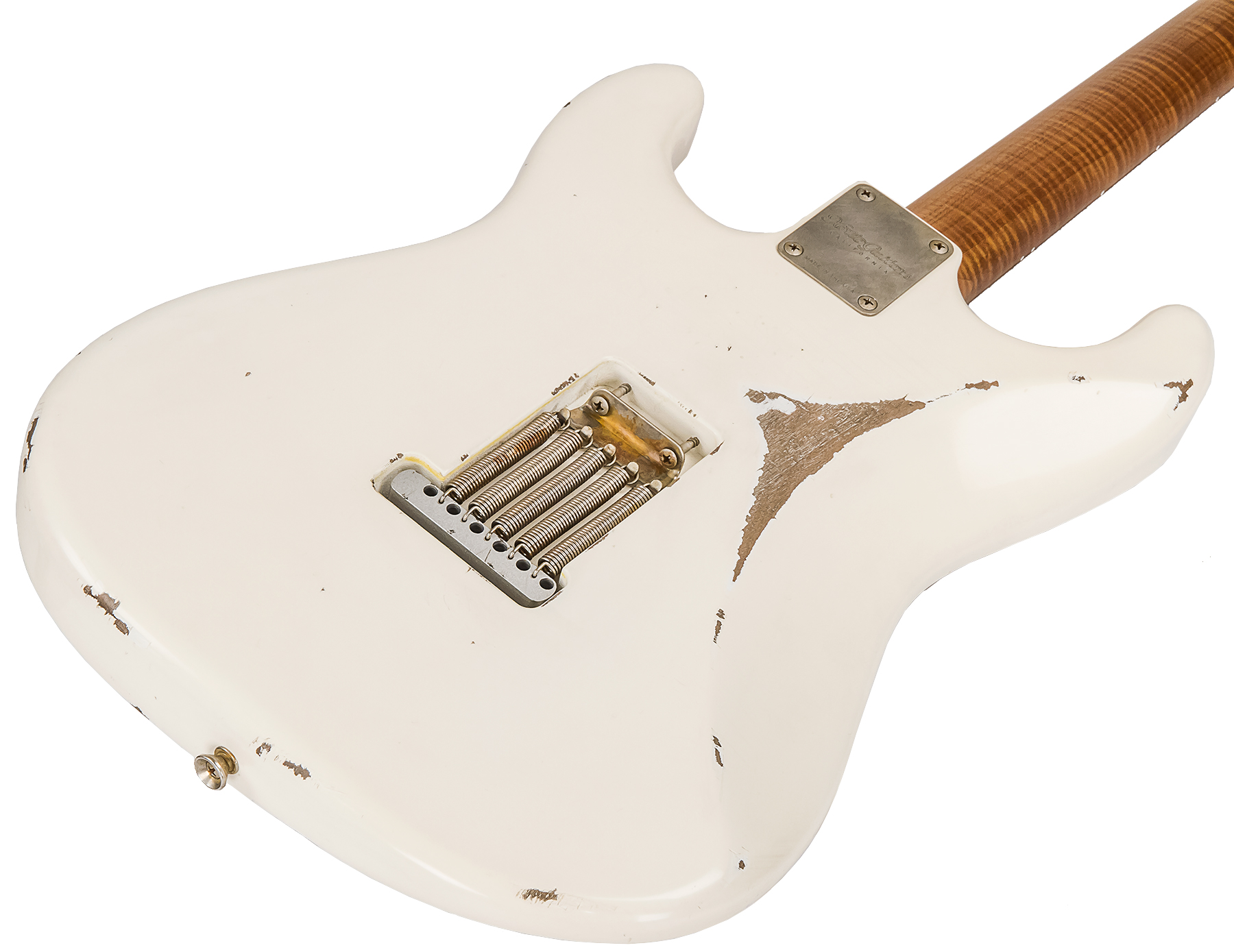 Xotic Xsc-1 Alder California Class 3s Rw #1624r - Heavy Aging Vintage White - Guitare Électrique Forme Str - Variation 4