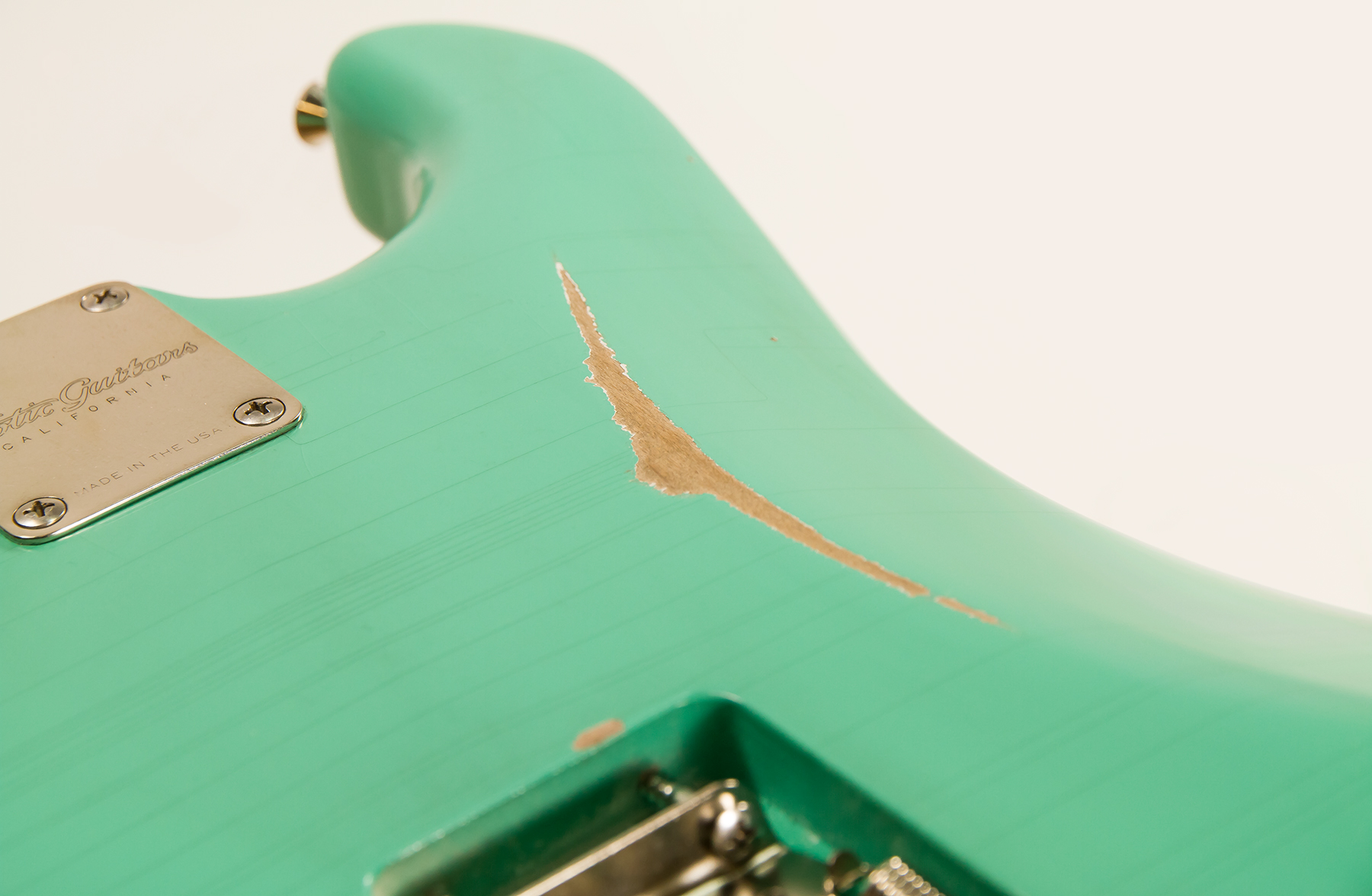 Xotic Xsc-1 Alder California Classic 3s Mn - Medium Aging Seafoam Green - Guitare Électrique Forme Str - Variation 4