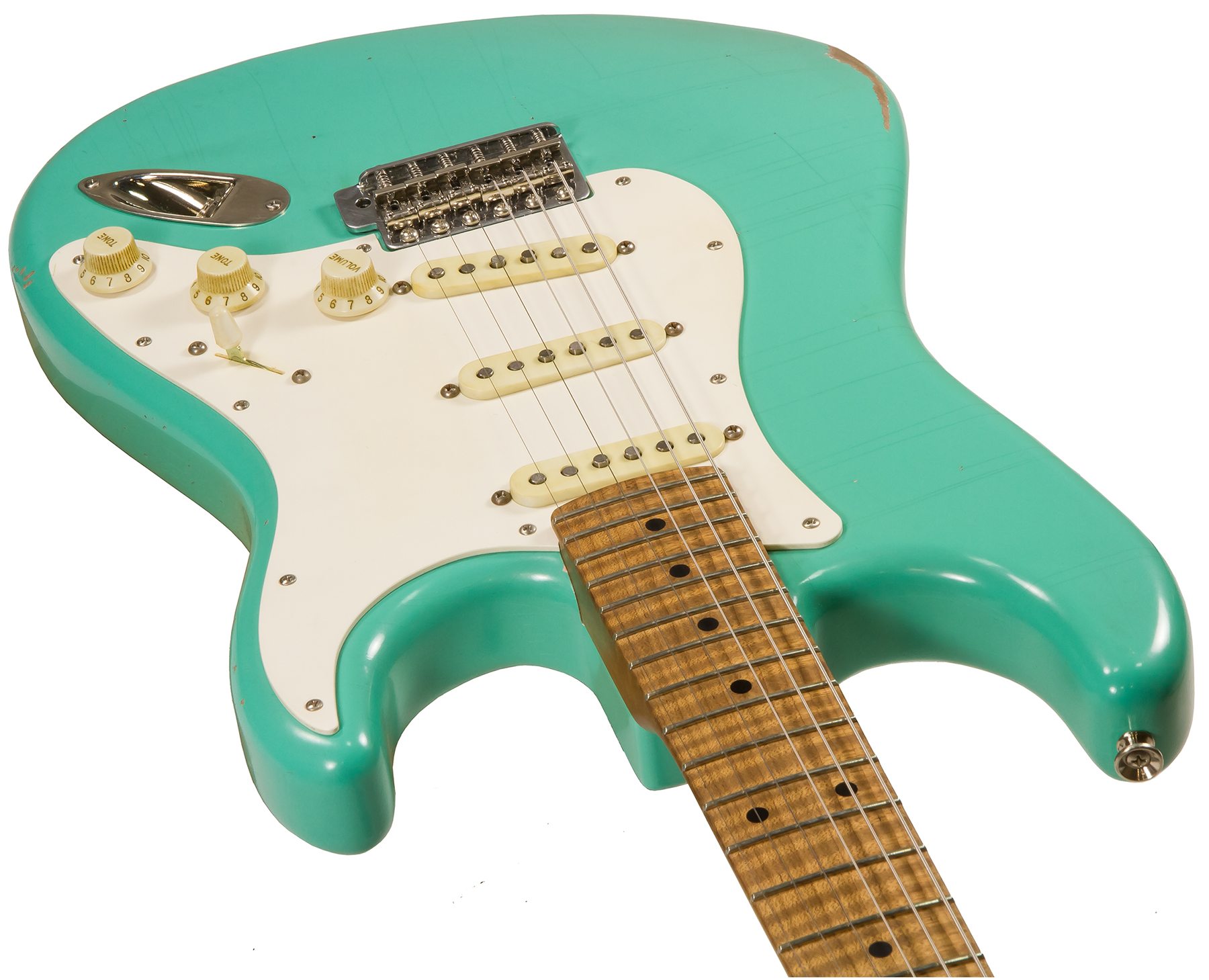 Xotic Xsc-1 Alder California Classic 3s Mn - Medium Aging Seafoam Green - Guitare Électrique Forme Str - Variation 1