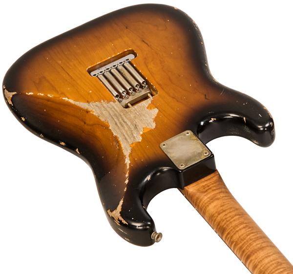 Guitare électrique solid body Xotic California Classic XSC-1 Ash #2088 - heavy aging 2 tone burst