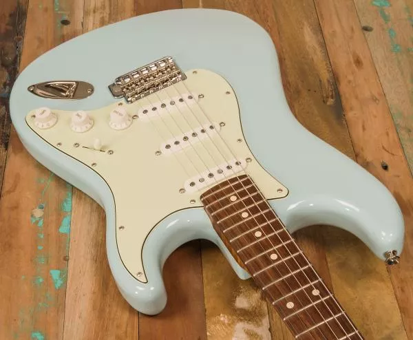 Guitare électrique solid body Xotic California Classic XSC-1 Ash #2102 - light aging sonic blue