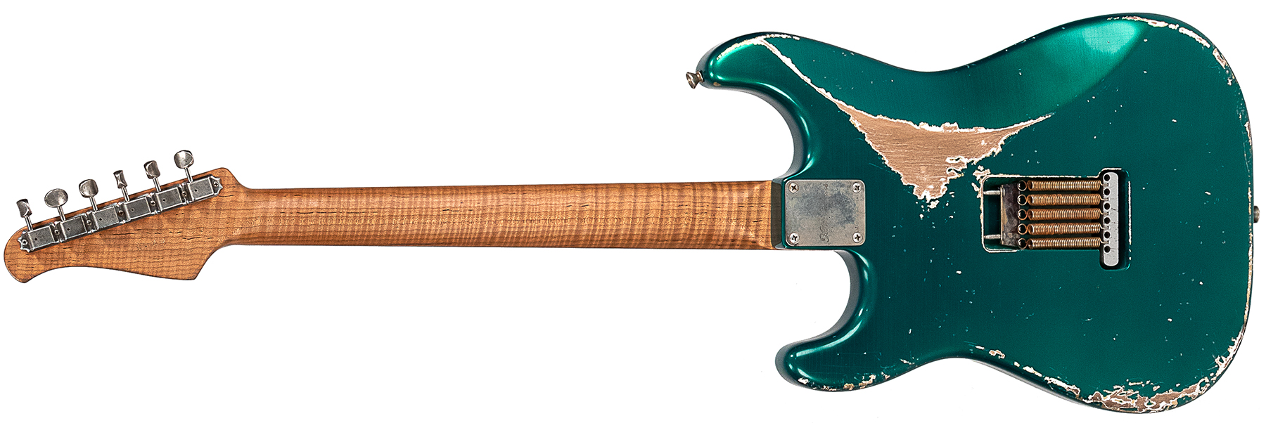 Xotic Xsc-1 Alder California Class 3s Mn #1629 - Heavy Aging Candy Apple Green - Guitare Électrique Forme Str - Variation 1