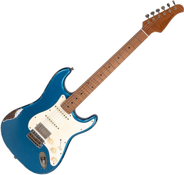 Guitare électrique solid body Xotic California Classic XSC-2 ALDER #1627 - Heavy aging lake placid blue