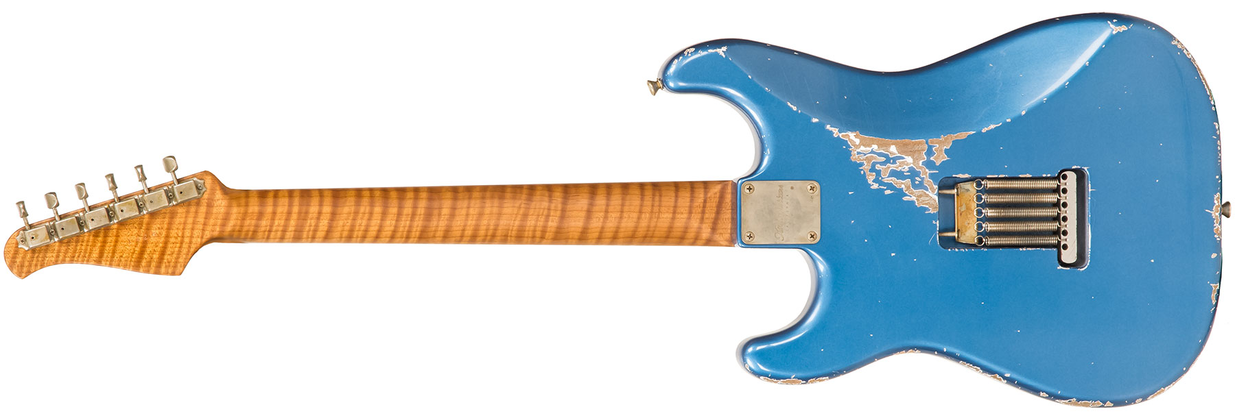 Xotic Xsc-2 Alder California Class Hss Rw #1628 - Heavy Aging Lake Placid Blue - Guitare Électrique Forme Str - Variation 1