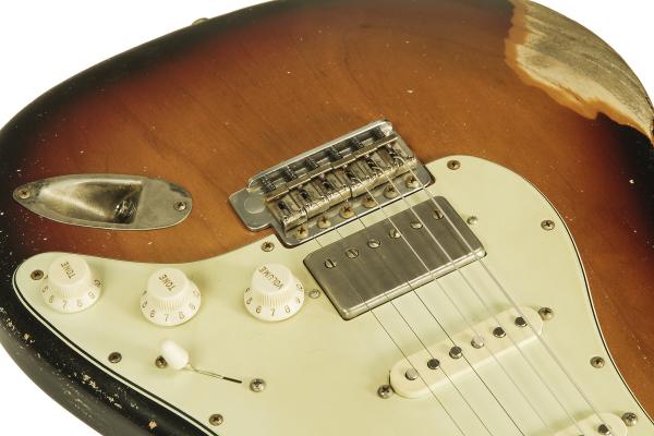 Guitare électrique solid body Xotic California Classic XSC-2 Ash #2085 - heavy aging 3 tone burst