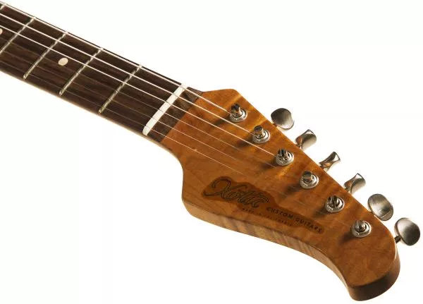 Guitare électrique solid body Xotic California Classic XSC-2 Ash #2087 - medium aging 3 tone burst