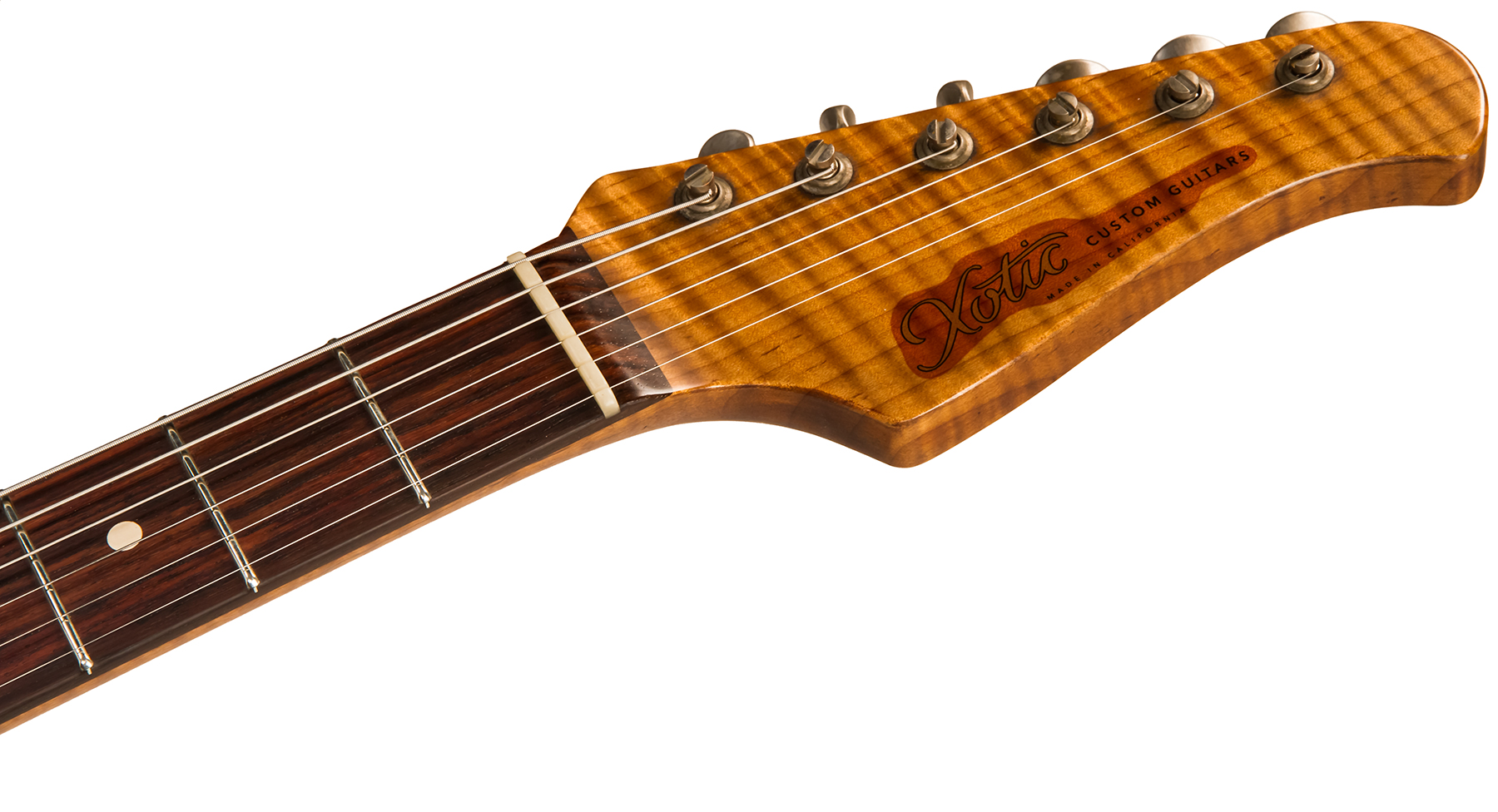 Xotic Xsc-2 Ash Calif. Class Hss Rw #2090 - Super Heavy Aging 3 Tone Burst - Guitare Électrique Forme Str - Variation 4