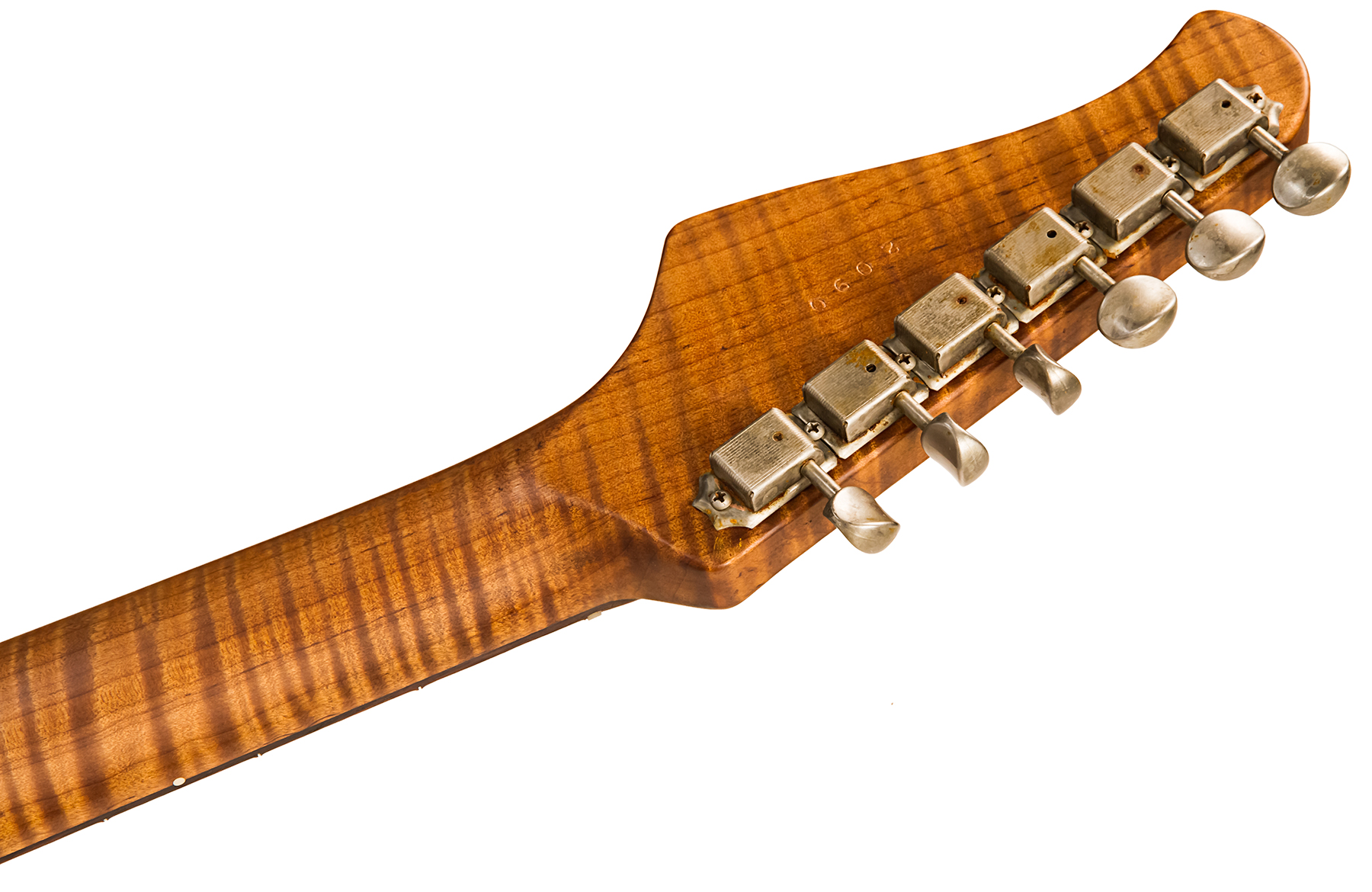 Xotic Xsc-2 Ash Calif. Class Hss Rw #2090 - Super Heavy Aging 3 Tone Burst - Guitare Électrique Forme Str - Variation 5