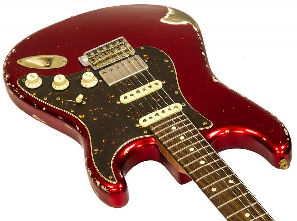 Guitare électrique solid body Xotic California Classic XSC-2 Ash #2092 - heavy aging candy apple red