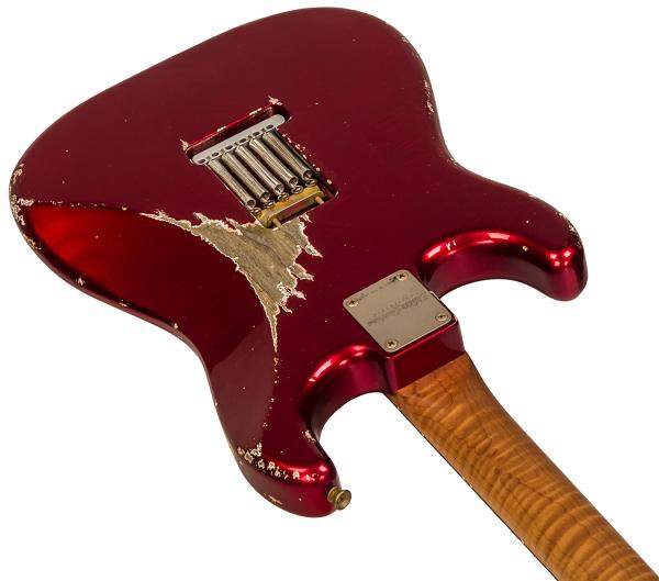 Guitare électrique solid body Xotic California Classic XSC-2 Ash #2092 - heavy aging candy apple red