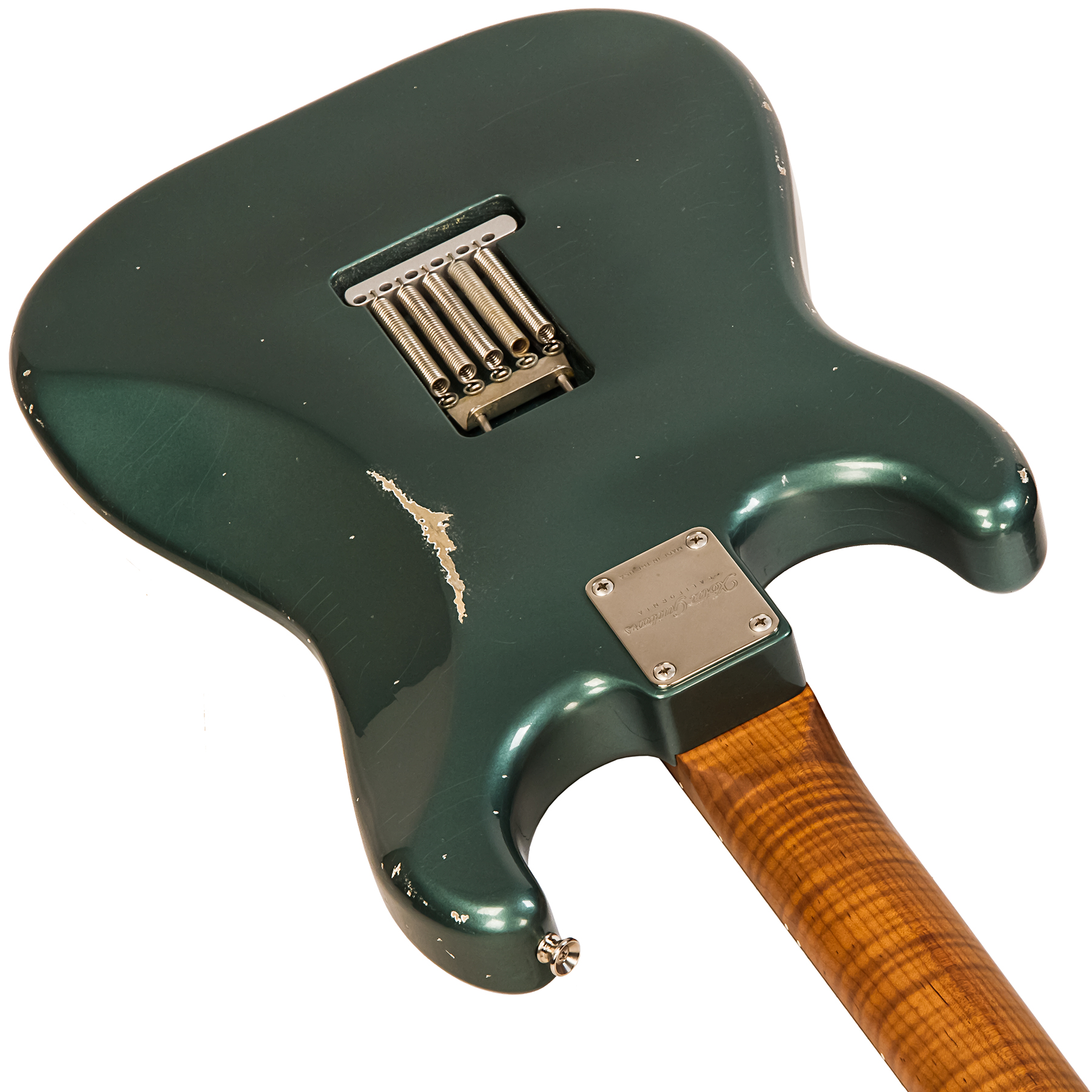 Xotic Xsc-2 Ash Calif. Class Hss Trem Rw #2094 - Medium Aging Sherwood Green - Guitare Électrique Forme Str - Variation 2