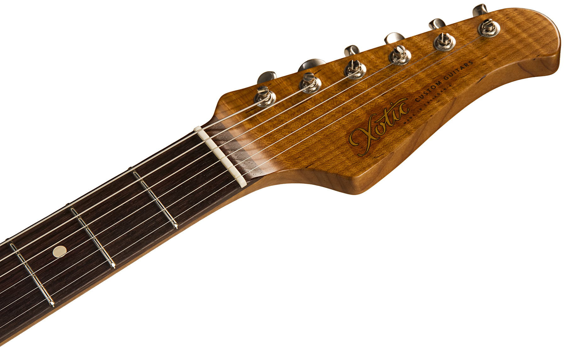 Xotic Xsc-2 Ash Calif. Class Hss Trem Rw #2094 - Medium Aging Sherwood Green - Guitare Électrique Forme Str - Variation 3