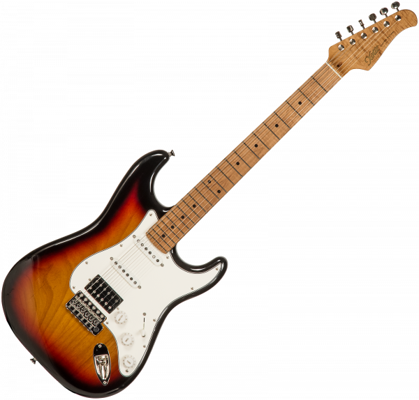 Guitarra eléctrica de cuerpo sólido Xotic XSCPro-2 California Class - Light aging 3 tone burst