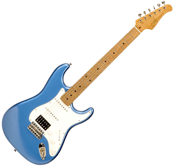 Guitarra eléctrica de cuerpo sólido Xotic XSCPro-2 California Class - Light aging lake placid blue