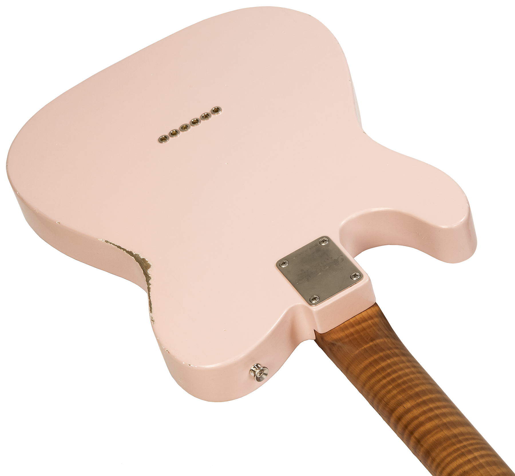 Xotic Xtc-1 Ash California Class 2s Mn #2097 - Medium Aging Shell Pink - Guitare Électrique Forme Tel - Variation 2