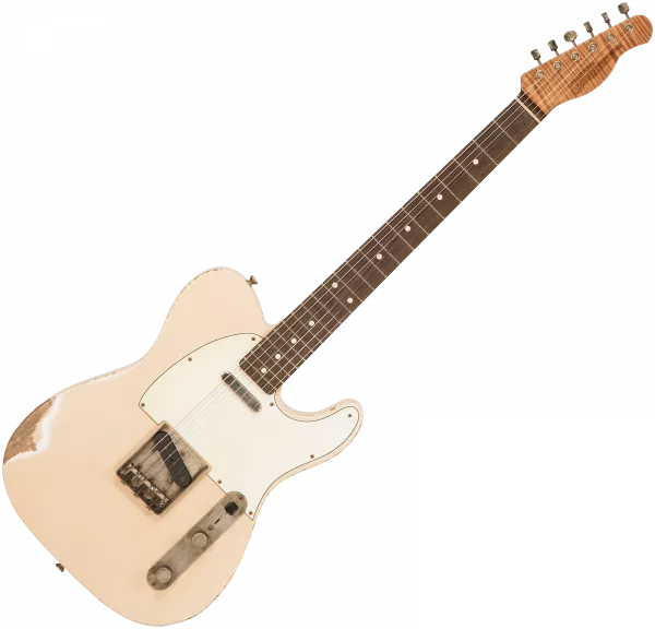 Guitare électrique solid body Xotic California Classic XTC-1 Ash #2105 - heavy aging aged white