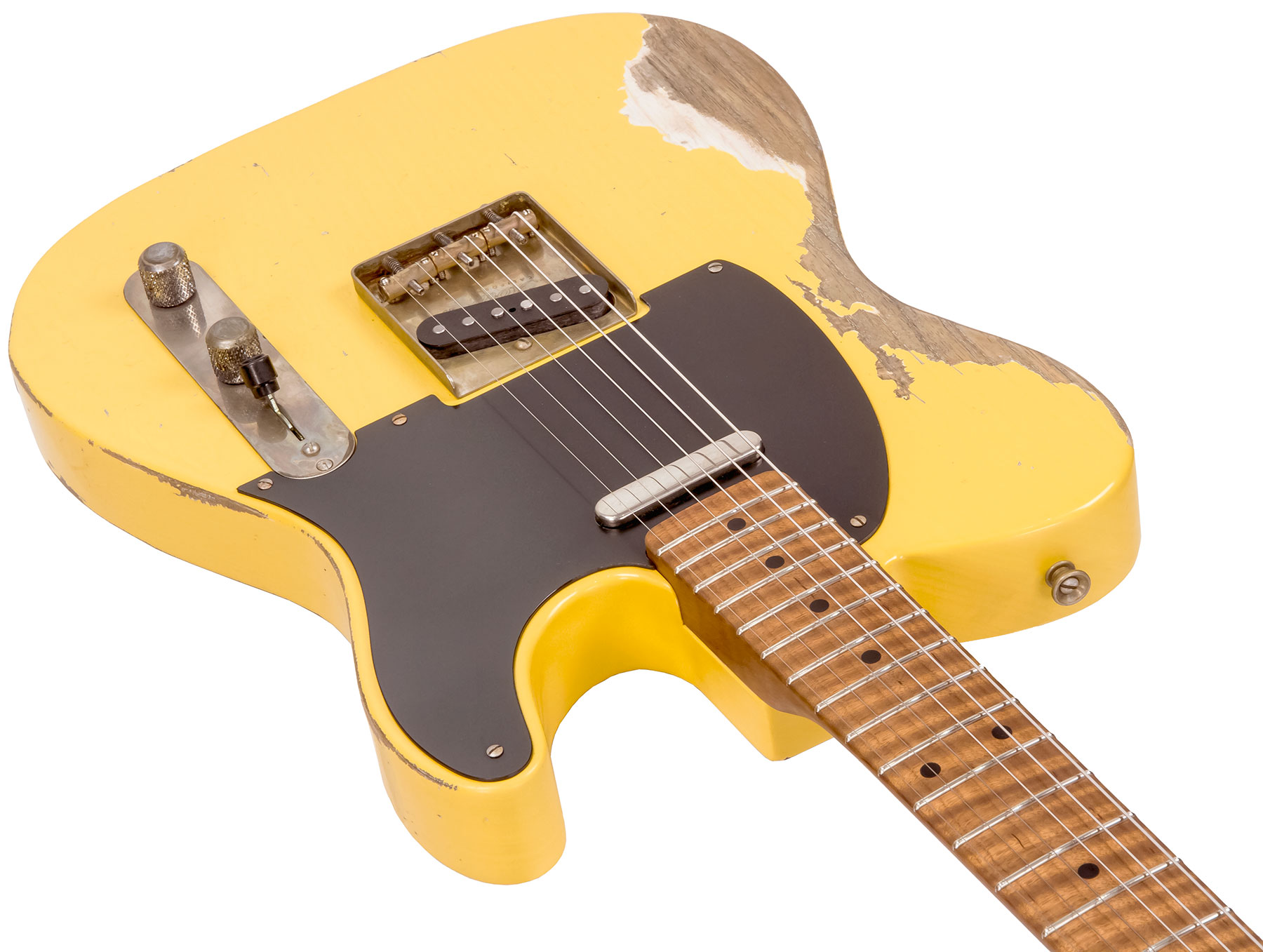 Xotic Xtc-1 Ash Master Grade California Class 2s Mn #1943 - Super Heavy Aging Butterscotch - Guitare Électrique Forme Tel - Variation 2