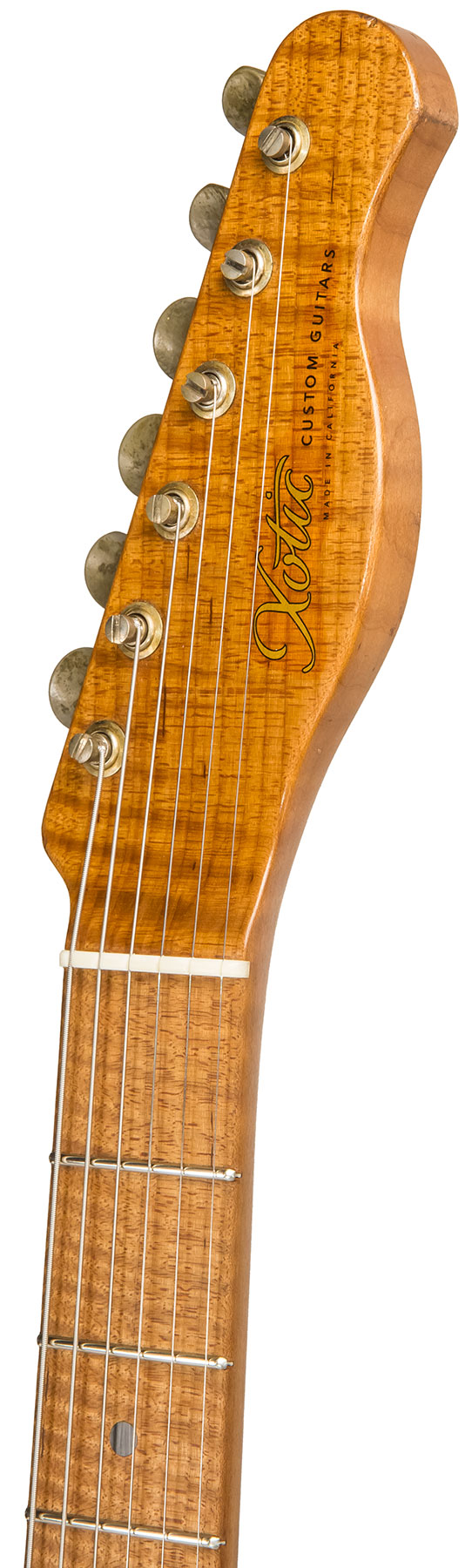 Xotic Xtc-1 Ash Master Grade California Class 2s Mn #1943 - Super Heavy Aging Butterscotch - Guitare Électrique Forme Tel - Variation 4