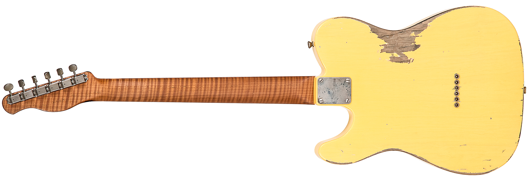 Xotic Xtc-1 Esquire Ash California Class 2s Mn #1482 - Heavy Aging Butterscotch - Guitare Électrique Forme Tel - Variation 1