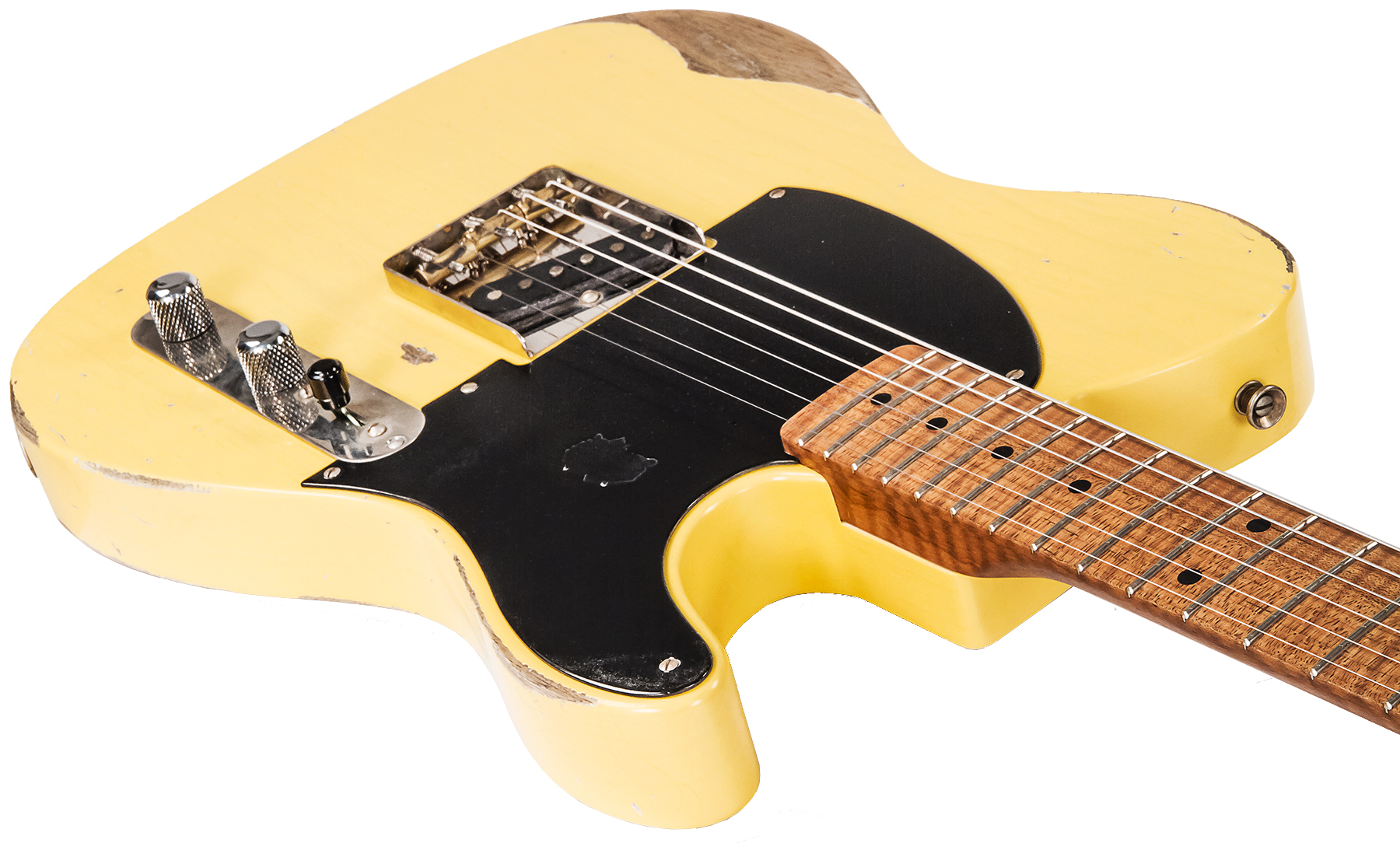 Xotic Xtc-1 Esquire Ash California Class 2s Mn #1482 - Heavy Aging Butterscotch - Guitare Électrique Forme Tel - Variation 3