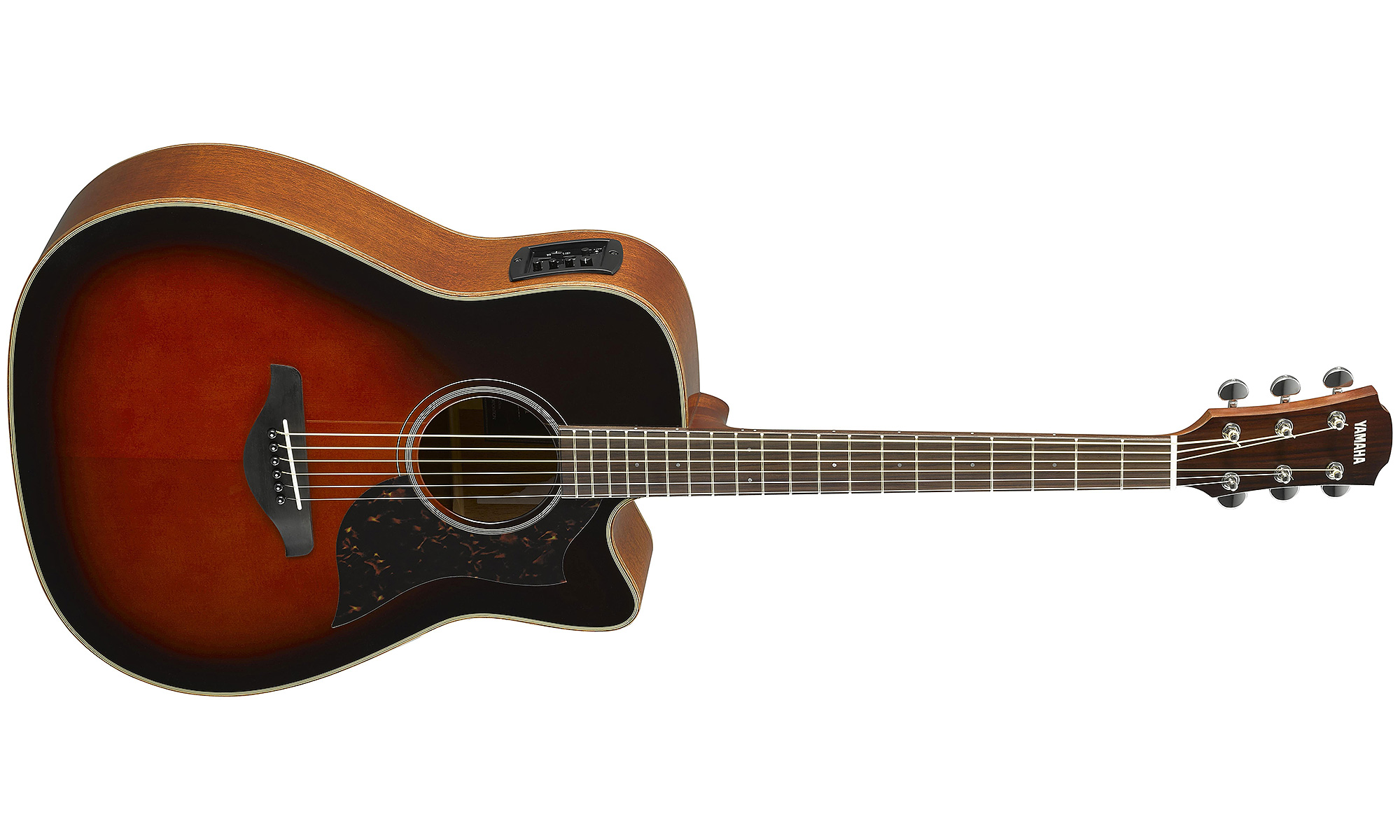 Yamaha A1m Ii Tbs Dreadnought Cw Epicea Acajou 2017 - Tobacco Brown Sunburst - Guitare Electro Acoustique - Variation 1