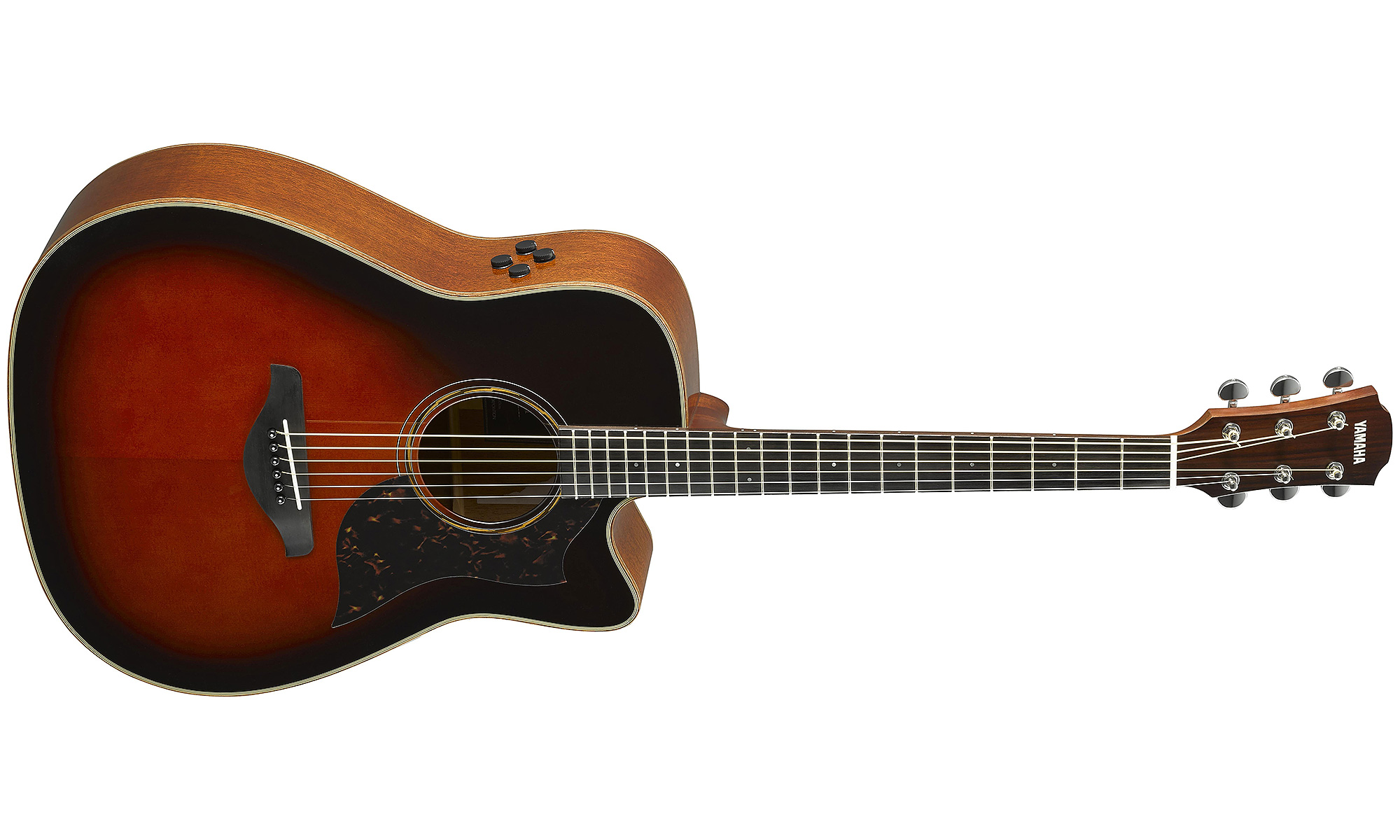 Yamaha A3m Are Tbs Dreadnought Cw Epicea Acajou 2017 - Tobacco Brown Sunburst - Guitare Electro Acoustique - Variation 1