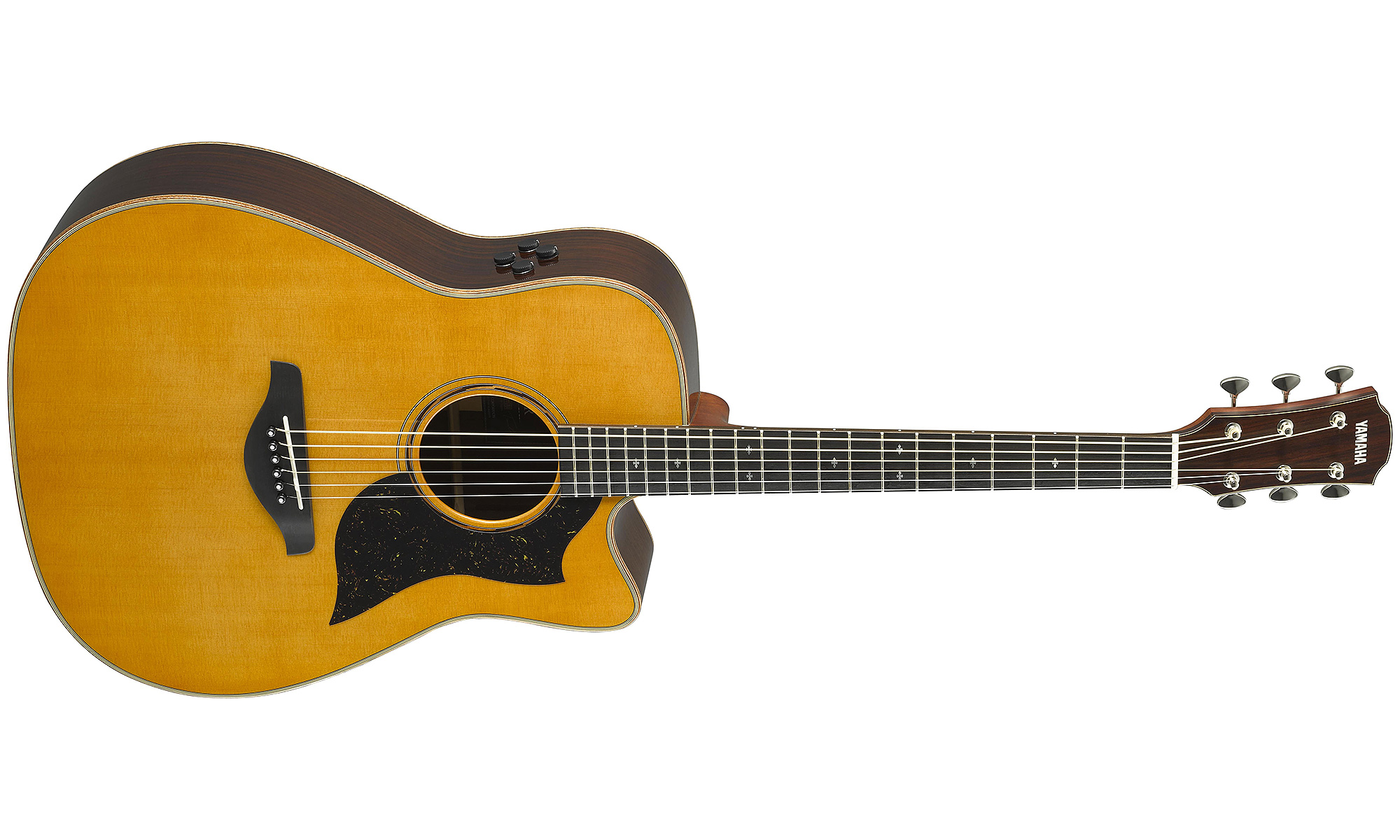 Yamaha A5r Are Vn Dreadnought Cw Epicea Palissandre Eb - Vintage Natural - Guitare Electro Acoustique - Variation 1