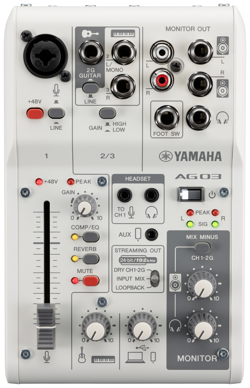 Yamaha Ag03mk2 W - Table De Mixage Analogique - Variation 1