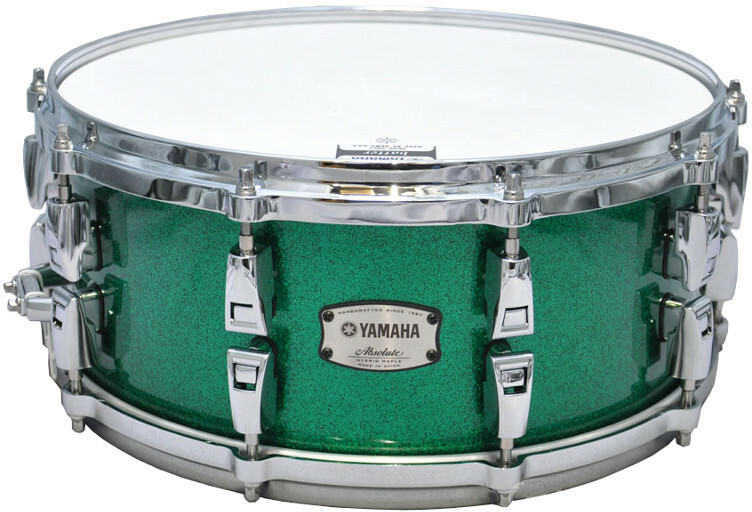 Yamaha Absolute Hybrid Maple Ams1460 - Jade Green Sparkle - Caisse Claire - Main picture