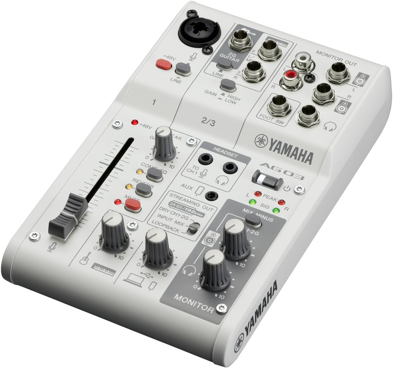Table de mixage analogique Yamaha AG03MK2 W