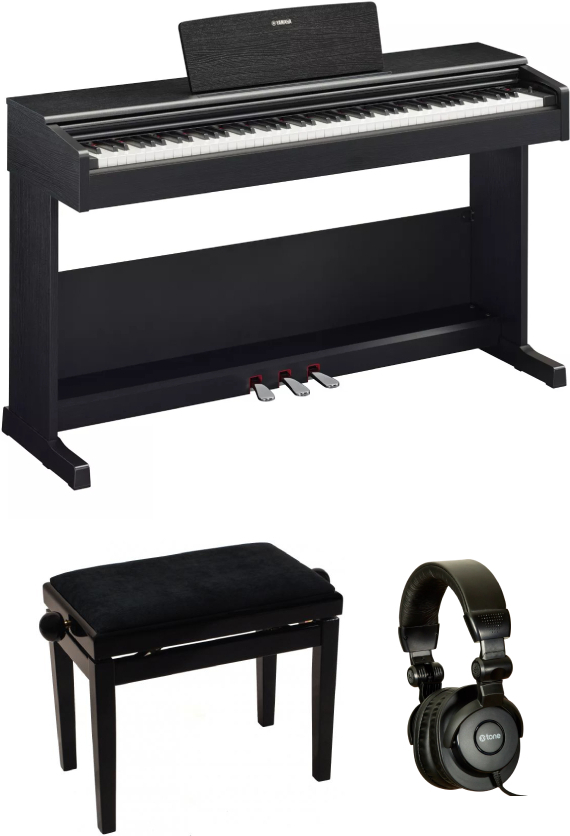 Yamaha Arius Ydp-105 Black  + + Banquette + Casque - Piano NumÉrique Meuble - Main picture