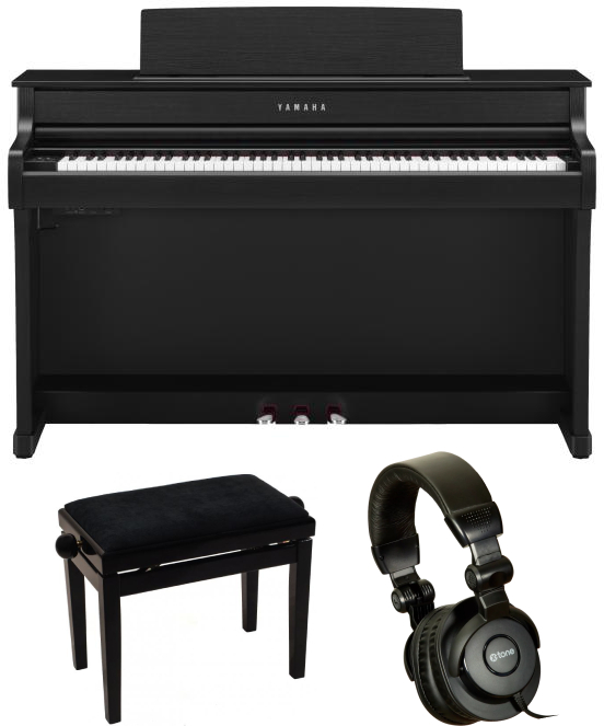 Yamaha Clp-845 Black  + Xb 6161 + X-hp1 - Noir - Pack Clavier - Main picture