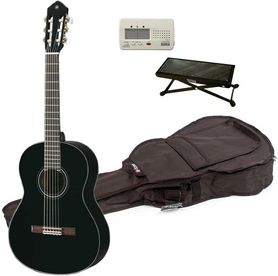 Pack guitare classique Yamaha CS40 II +Accordeur+Housse+Repose-Pied - Natural gloss
