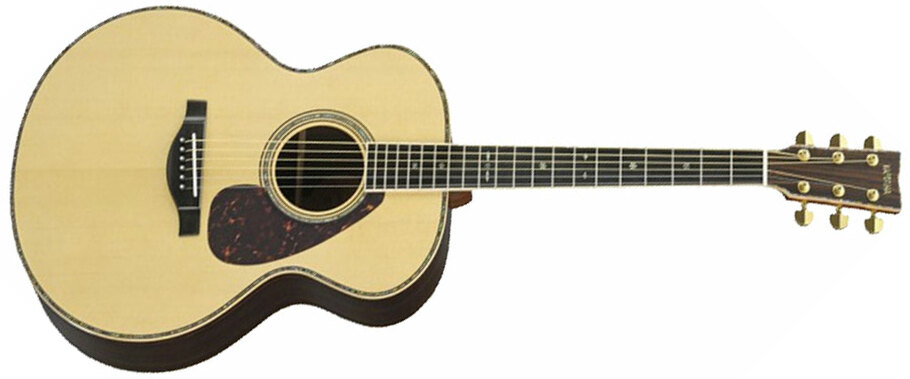 Yamaha Custom Shop Lj56 Areii Jumbo Epicea Palissandre Eb - Naturel - Guitare Electro Acoustique - Main picture