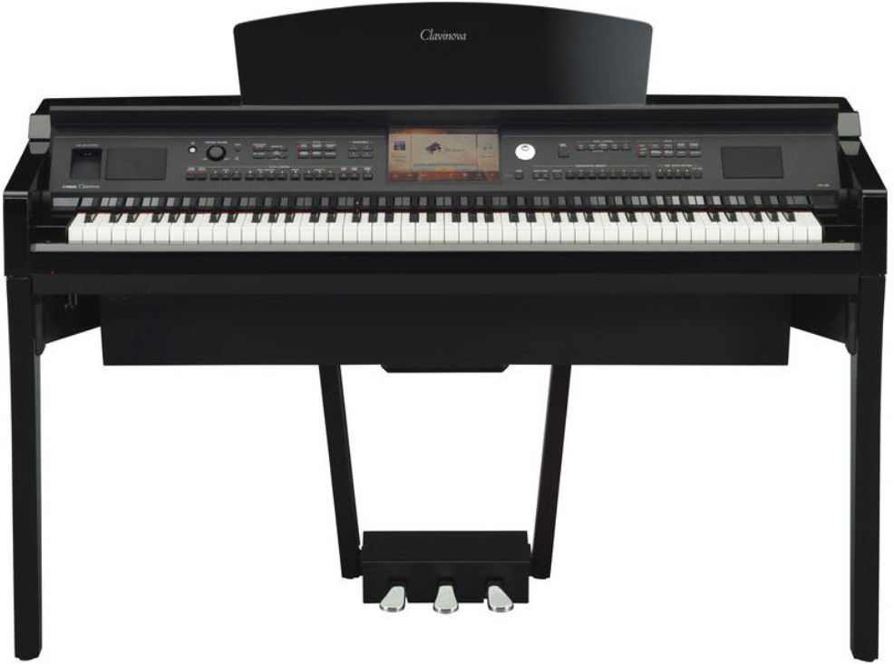 Yamaha Cvp-709pe - Laqué Noir - Piano NumÉrique Meuble - Main picture