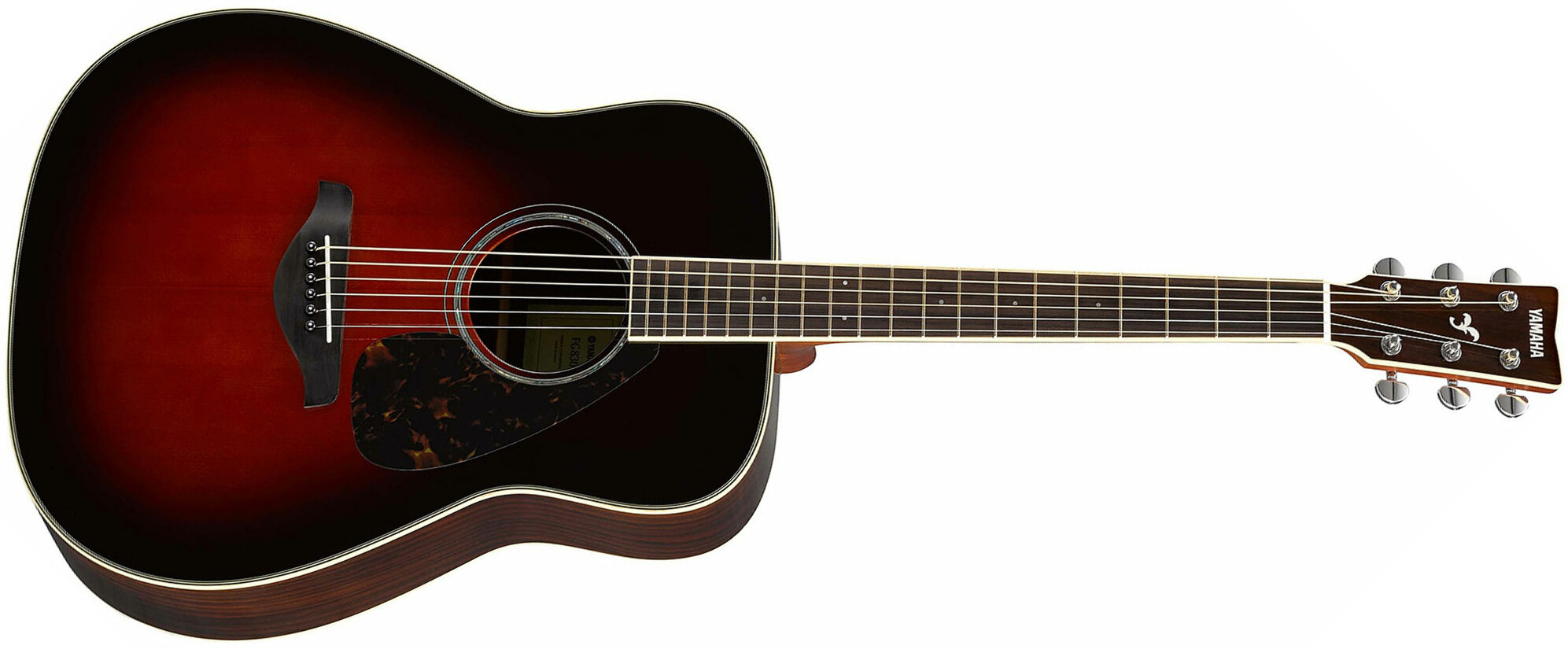 Yamaha Fg830 Tbs Dreadnought Epicea Palissandre Rw 2016 - Tobacco Brown Sunburst - Guitare Acoustique - Main picture