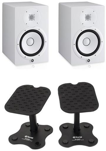 Pack home studio Yamaha HS5 WHITE (la paire) + stands