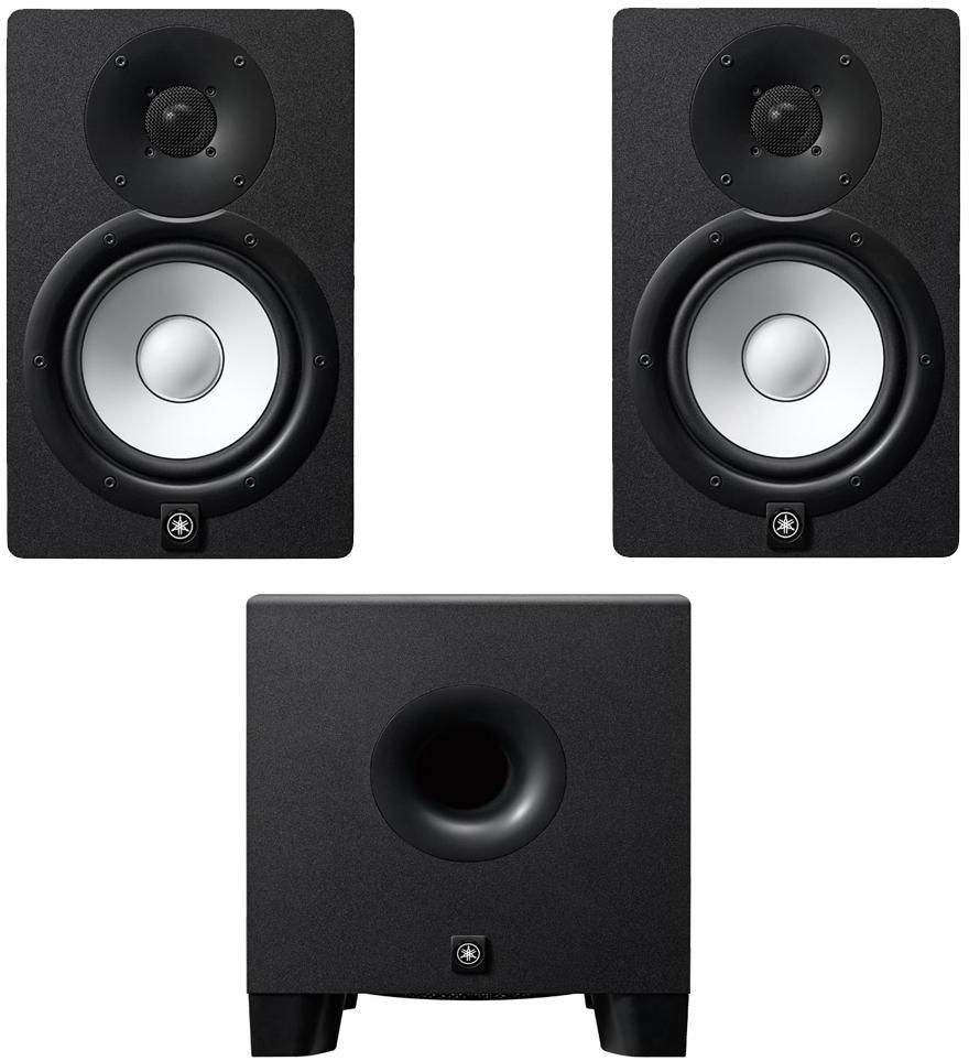 Pack home studio Yamaha HS7 Black (la paire) + HS8S