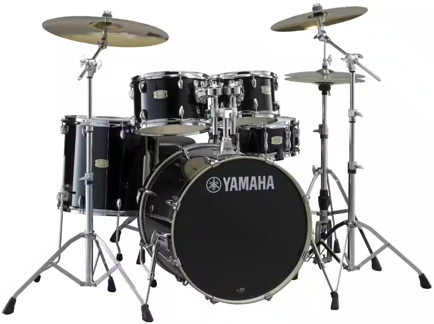 Yamaha Jsbp2f5rbl Stage Custom Birch Standard Raven Black - 5 FÛts - Raven Black - Batterie Acoustique Stage - Main picture